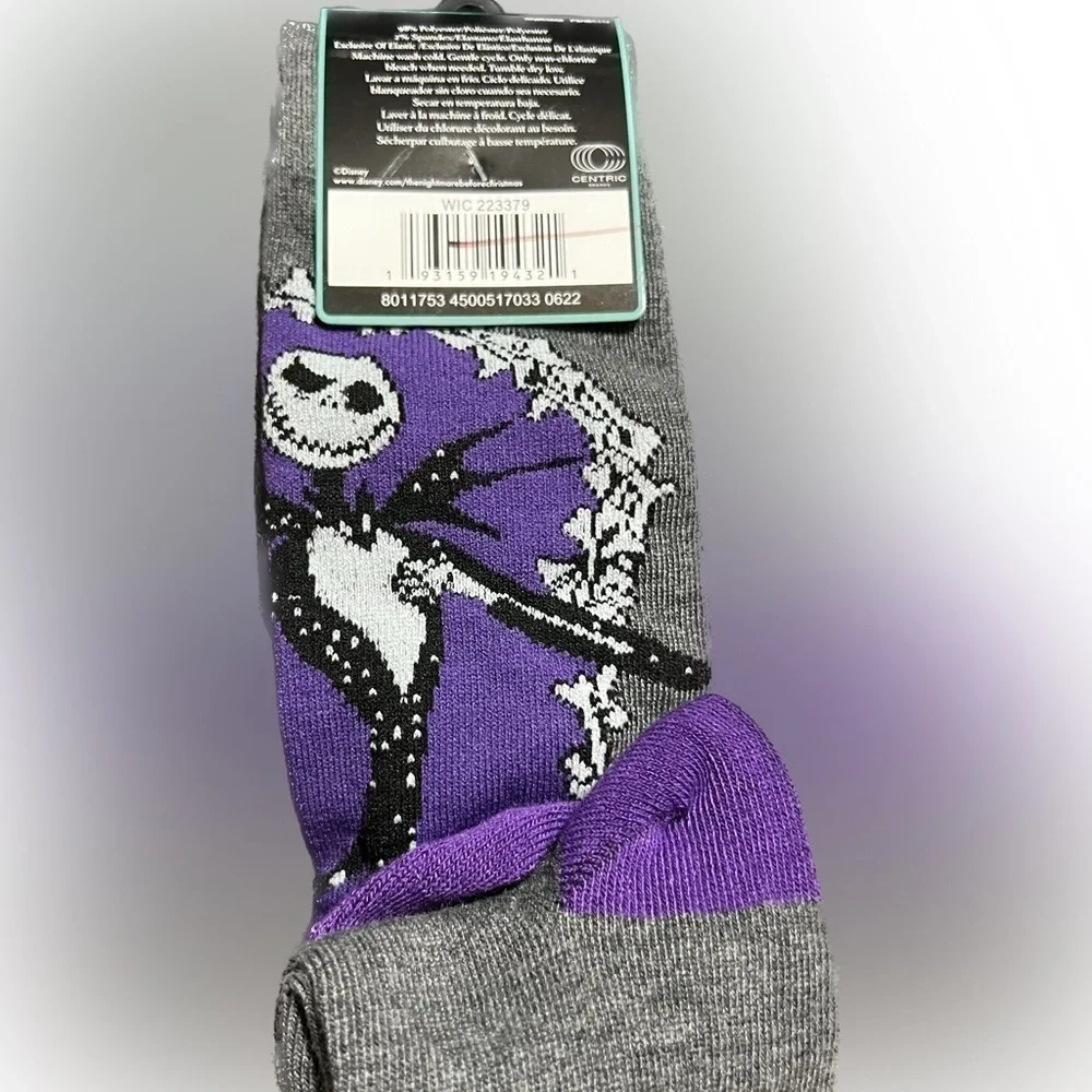 Disneys Tim Burtons The Nightmare Before Christmas Womens Socks 2Pairs (Sz 4-10)